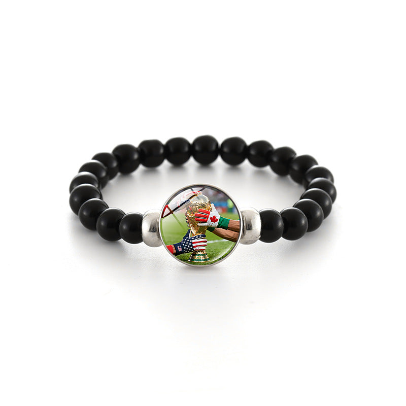Bracciale in Perline di Cristallo Geometrico Unisex