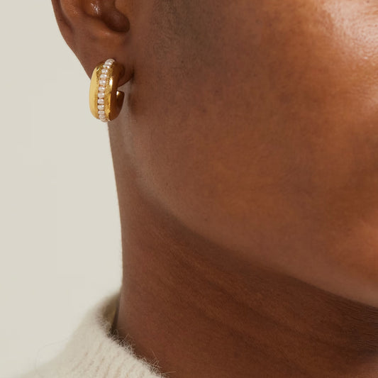 Pendientes geométricos de acero inoxidable con acabado galvanizado para mujer, joyería de lujo minimalista y de moda