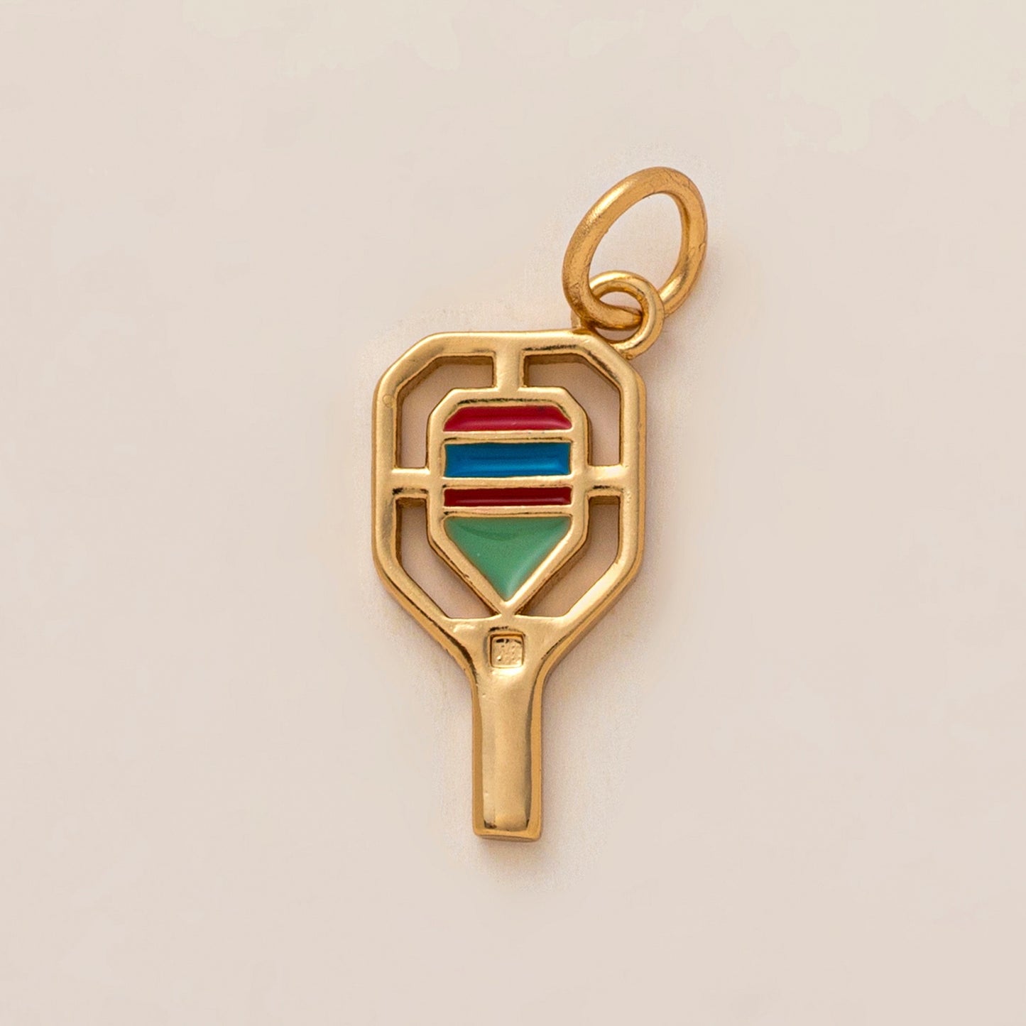 Minimalist Gold Plated Brass Plant Charm Bar for Shoes