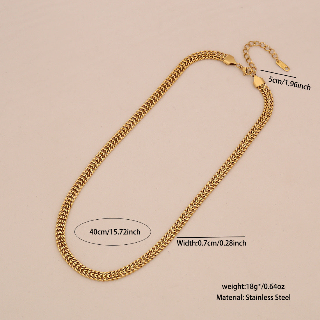 Collana a catena minimalista con serpente per donna in acciaio inossidabile placcato - Gioielli delicati per clavicola