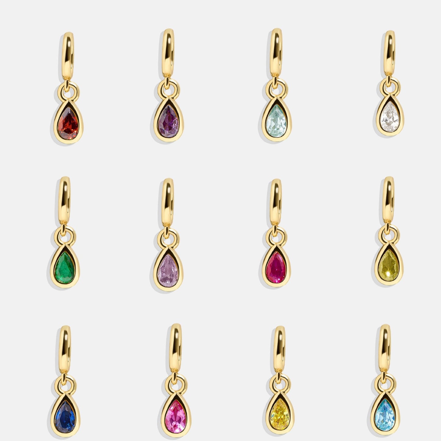 Minimalist Teardrop Stainless Steel PVD Gold Plated Charm Bar Necklace for Unisex