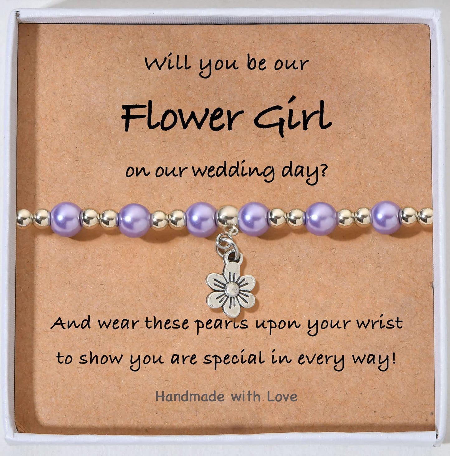 Minimalist Floral Pearl Alloy Bracelet for Women