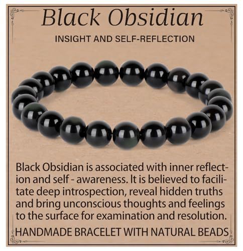 Natural Crystal Agate Round Beaded Stretch Bracelet Unisex