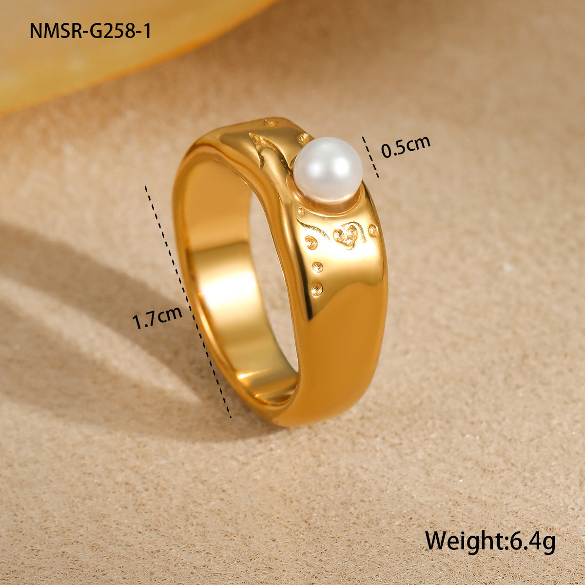 Anillo de acero inoxidable geométrico irregular minimalista con acabado chapado para joyería de moda femenina