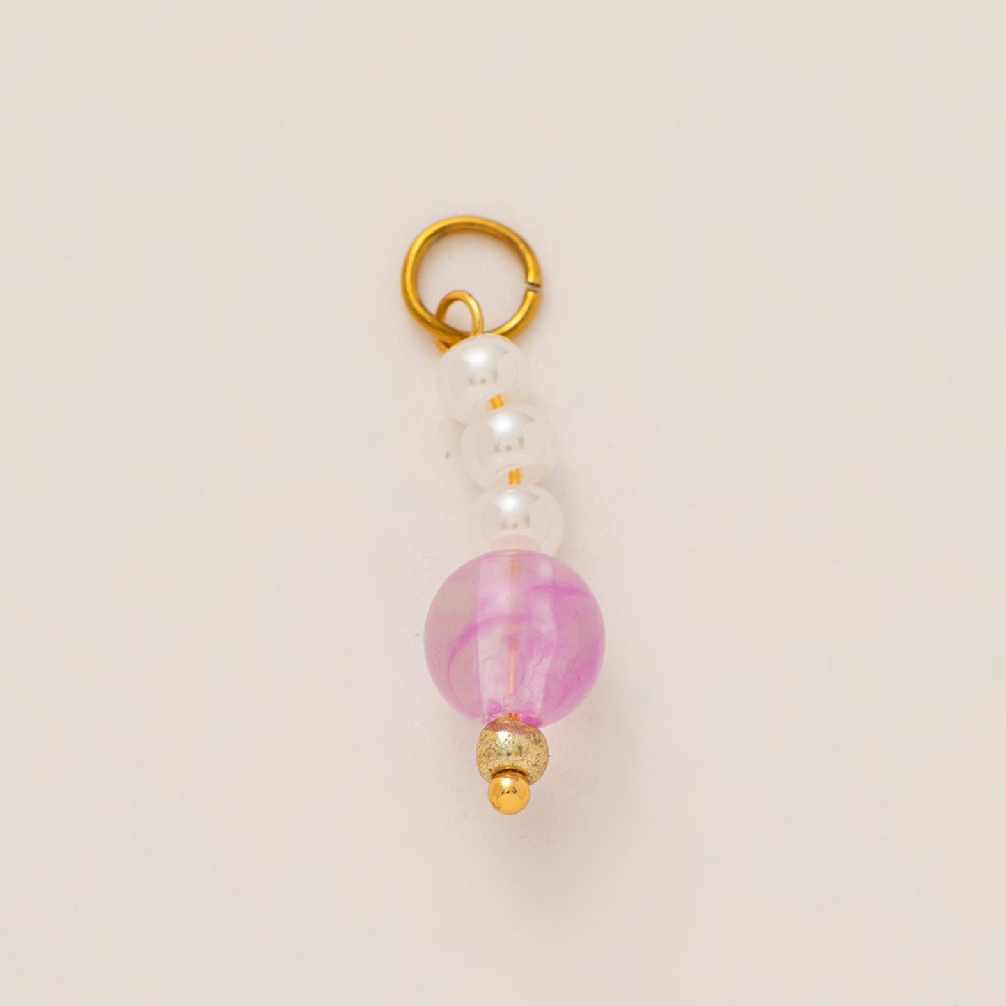 Vintage Gold Plated Stainless Steel Geometric Gemstone Shoe Charm Pendant with PVD Finish