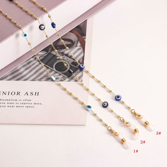 Evil Eye Metal Alloy Glasses Chain and Mask Lanyard
