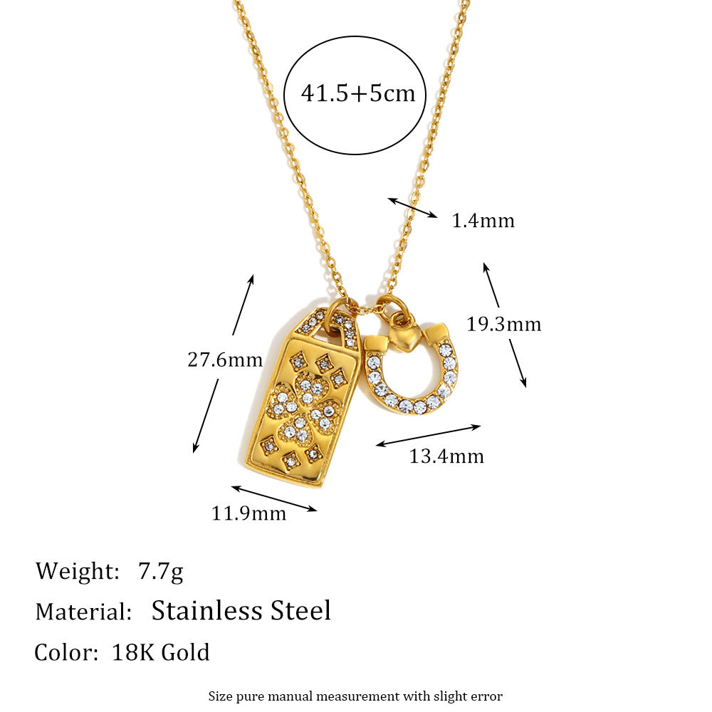 Collana con Pendente a Cuore Floreale Vintage in Agata Rossa da Donna con Catena in Acciaio Inox e Placcatura in Oro 18K