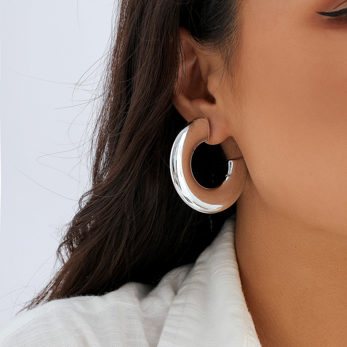 Punk Hip-hop Geometric Plated Iron Earrings