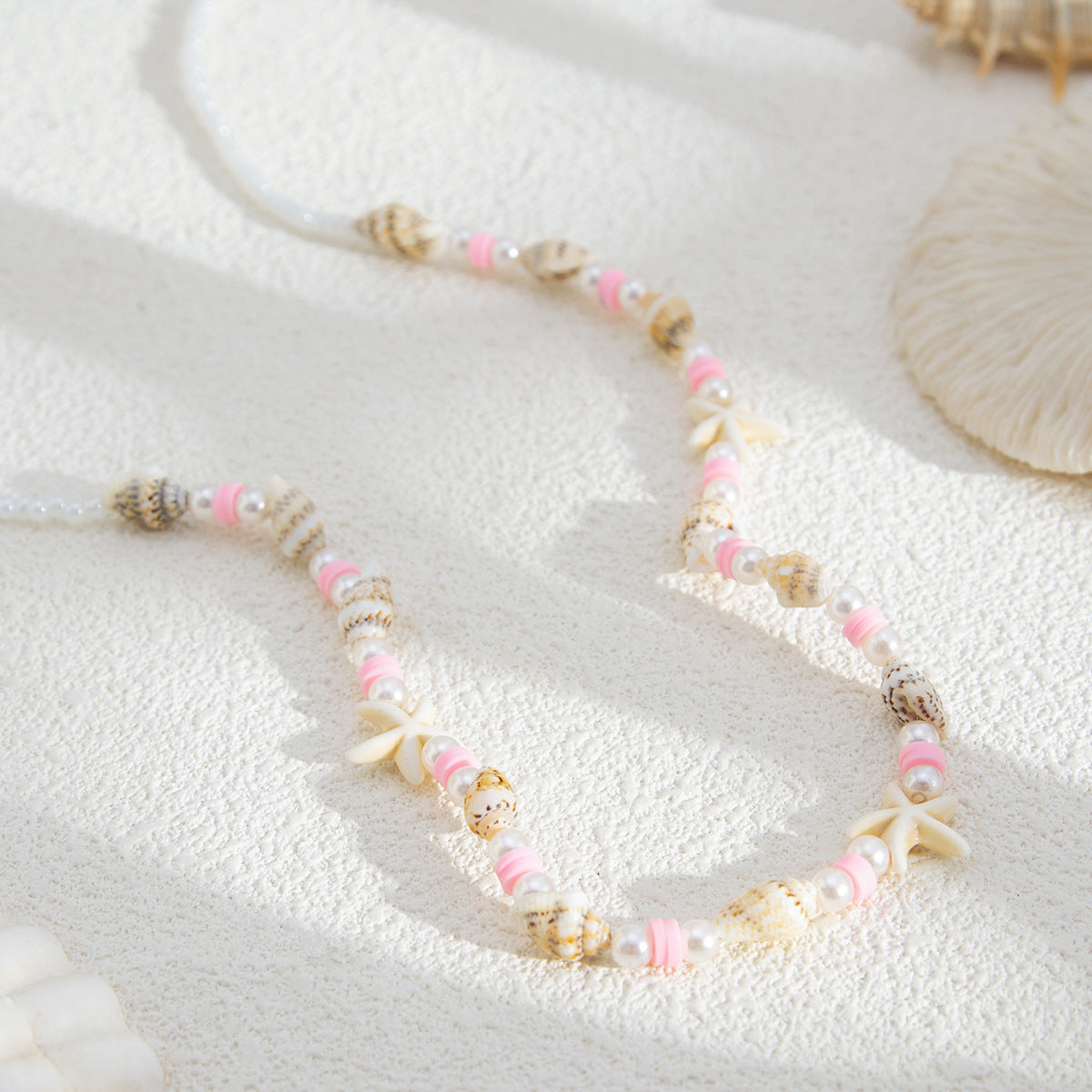 Punk Acrylic Pearl Shell Starfish Body Chain Waist Belt for Women