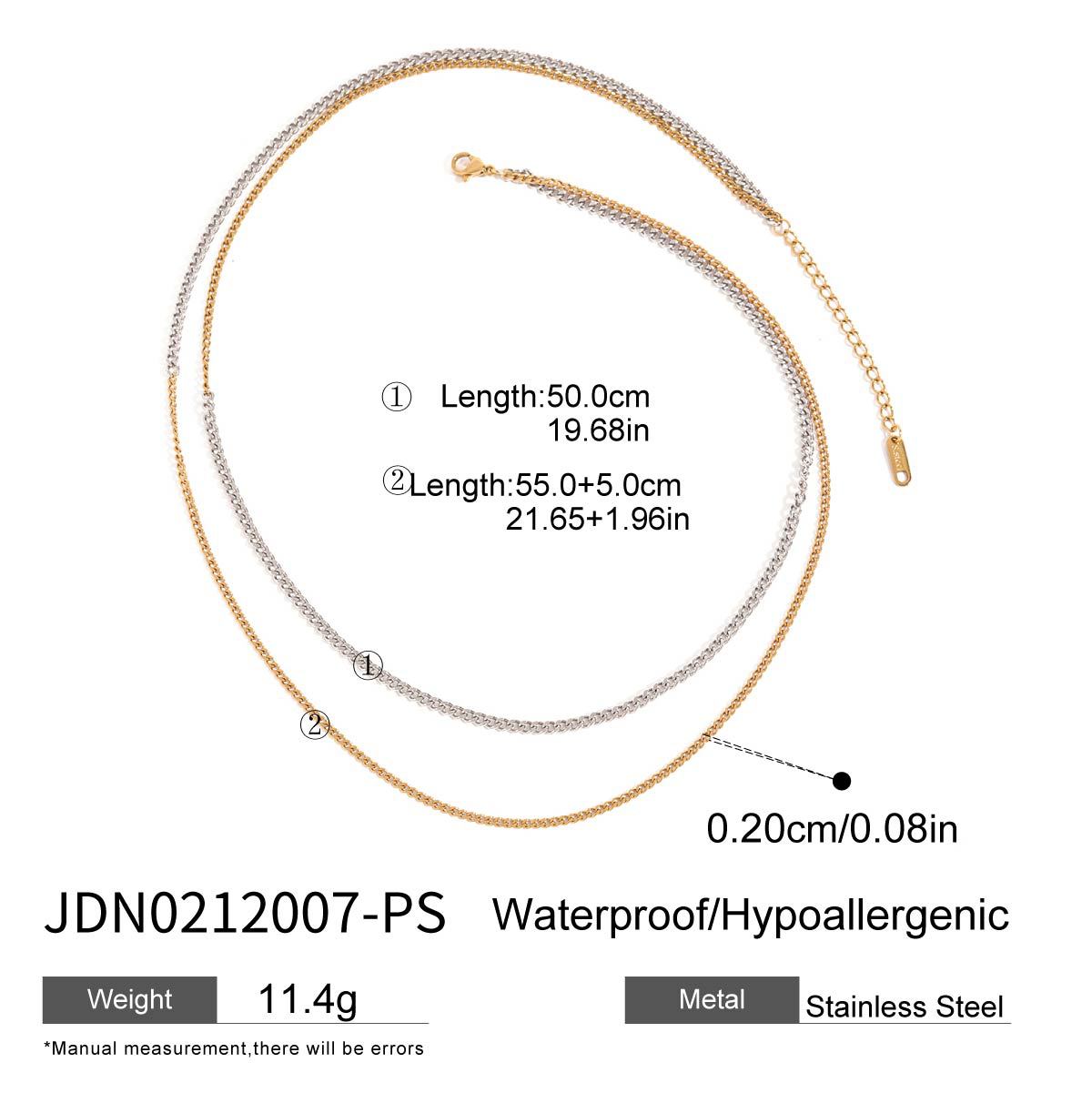 Collana con Pendente Geometrico Minimalista in Acciaio al Titanio con Finitura Placcata da Donna, Catena a Strati Regolabile in Acciaio Inossidabile