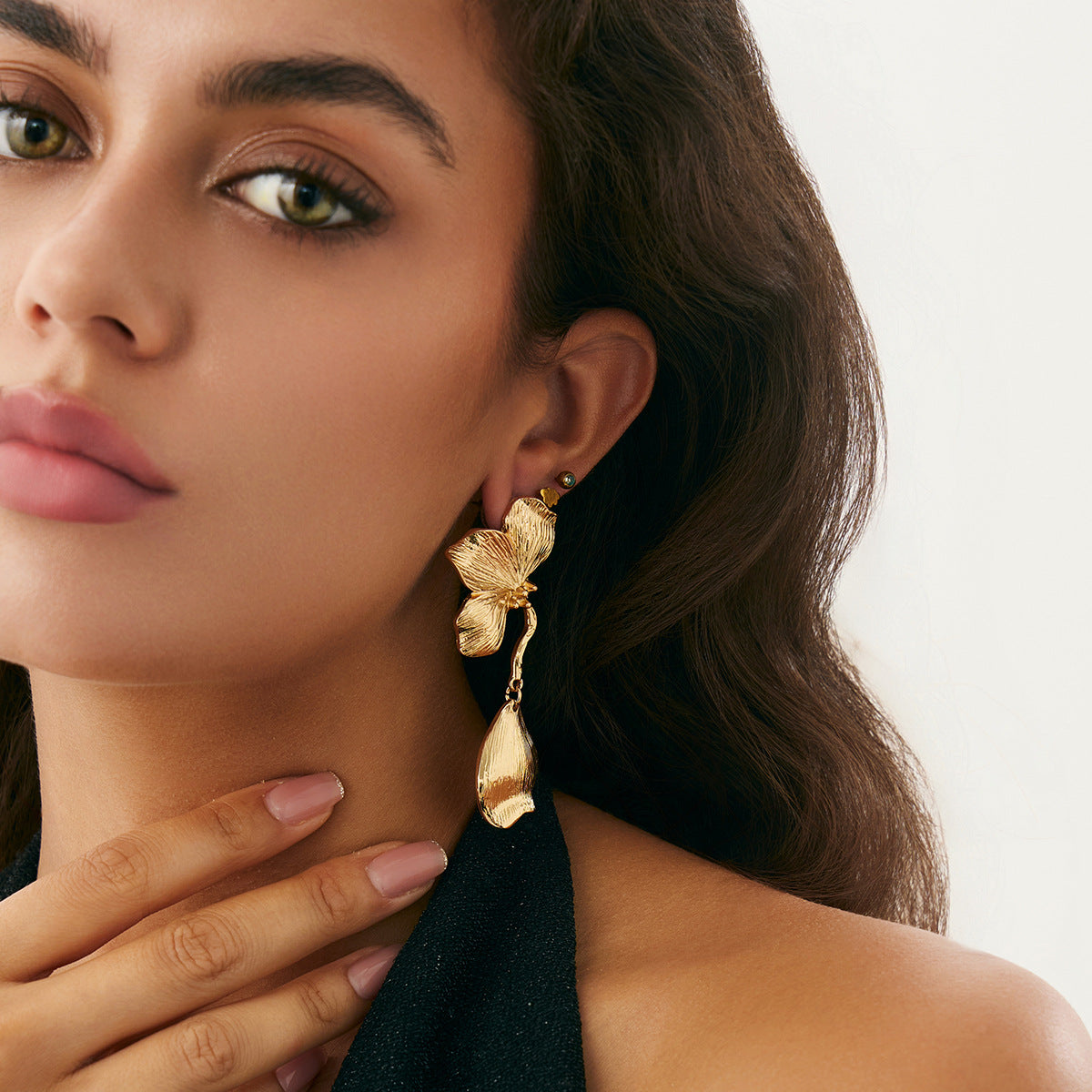 Elegant Alloy Plated Sunflower Floral Earrings for Women