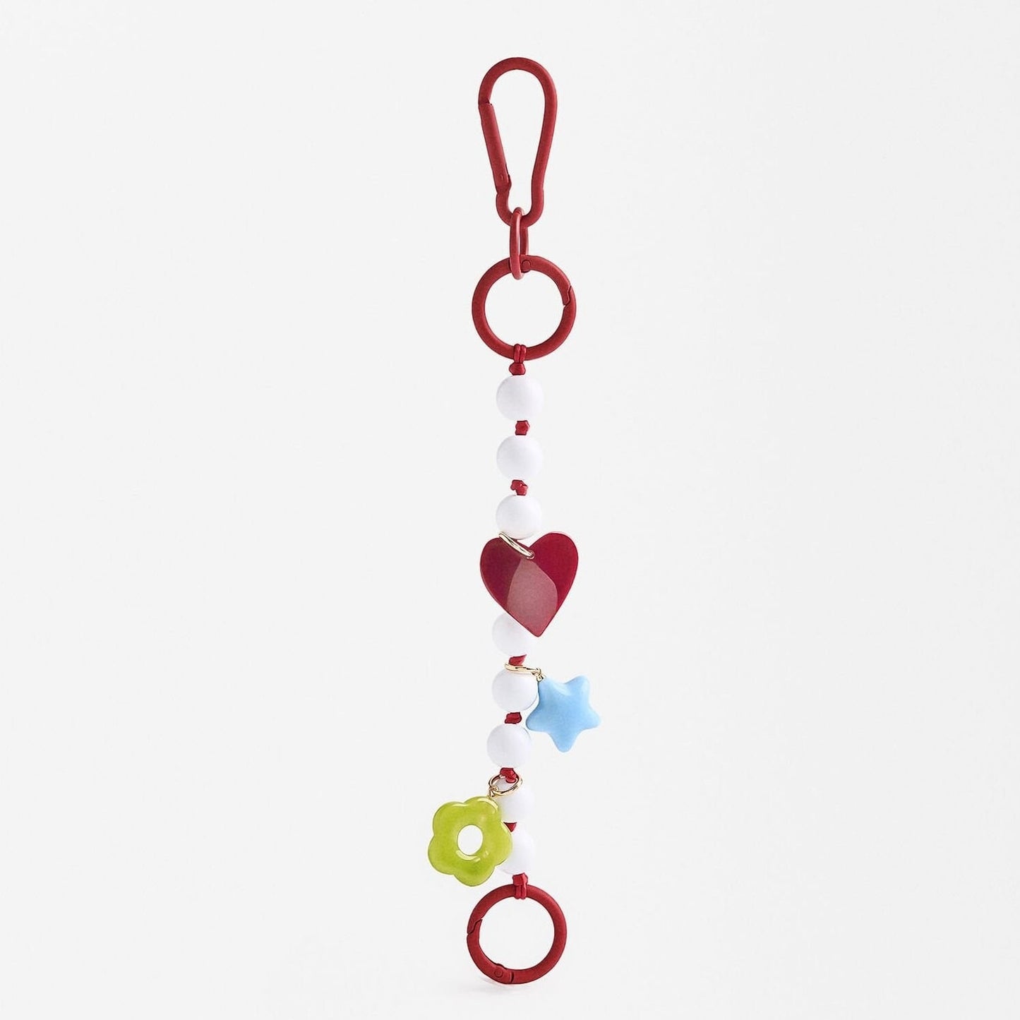 Sweet 18K Gold Plated Alloy Heart Charm Bar