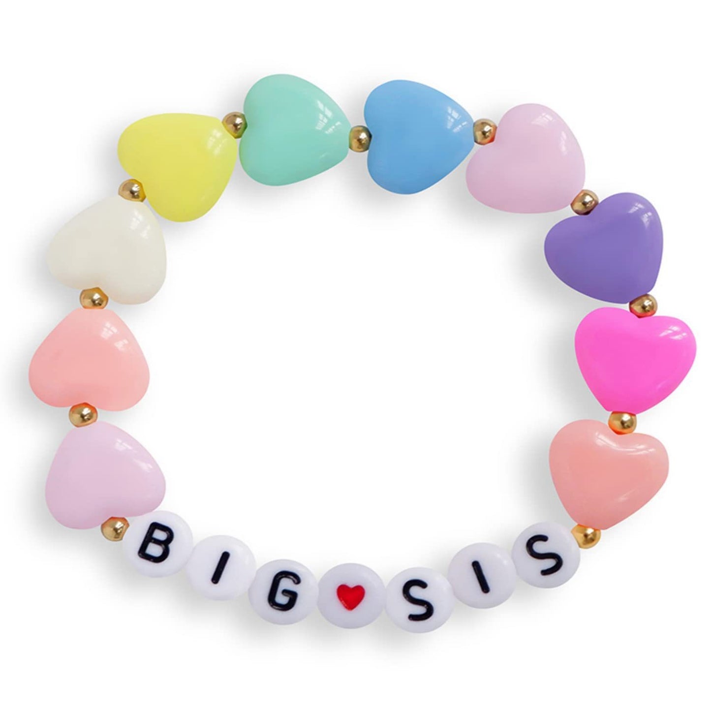 Sweet Heart Acrylic Bracelet for Women