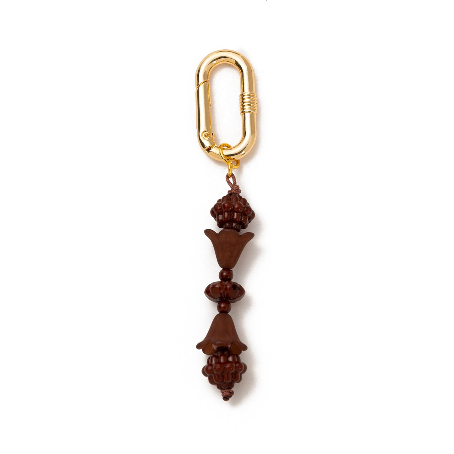 Vintage Elegant Geometric Cherry Heart Teardrop Bell Alloy Plated Bag Charm