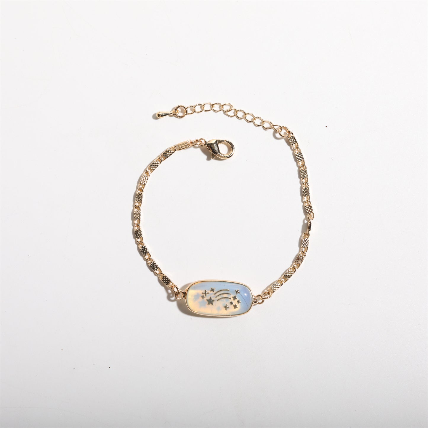 Pulsera de resina vintage bohemia con diseño de mariposa, estrella, luna, corazón, serpiente, floral y planeta para mujer