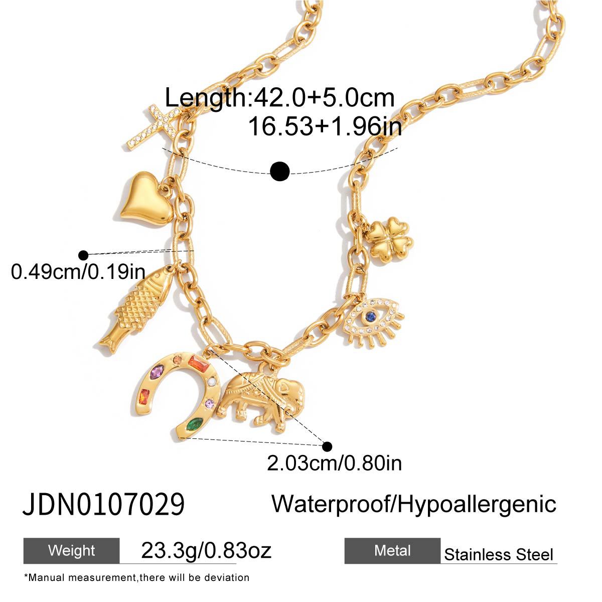Ciondolo geometrico elefante minimalista in titanio e acciaio, collana placcata in acciaio inossidabile da donna con ciondolo a barra