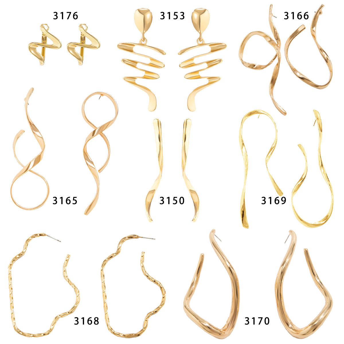 Minimalist Asymmetrical Geometric Long Dangle Earrings in Alloy with Electroplated Finish for Women