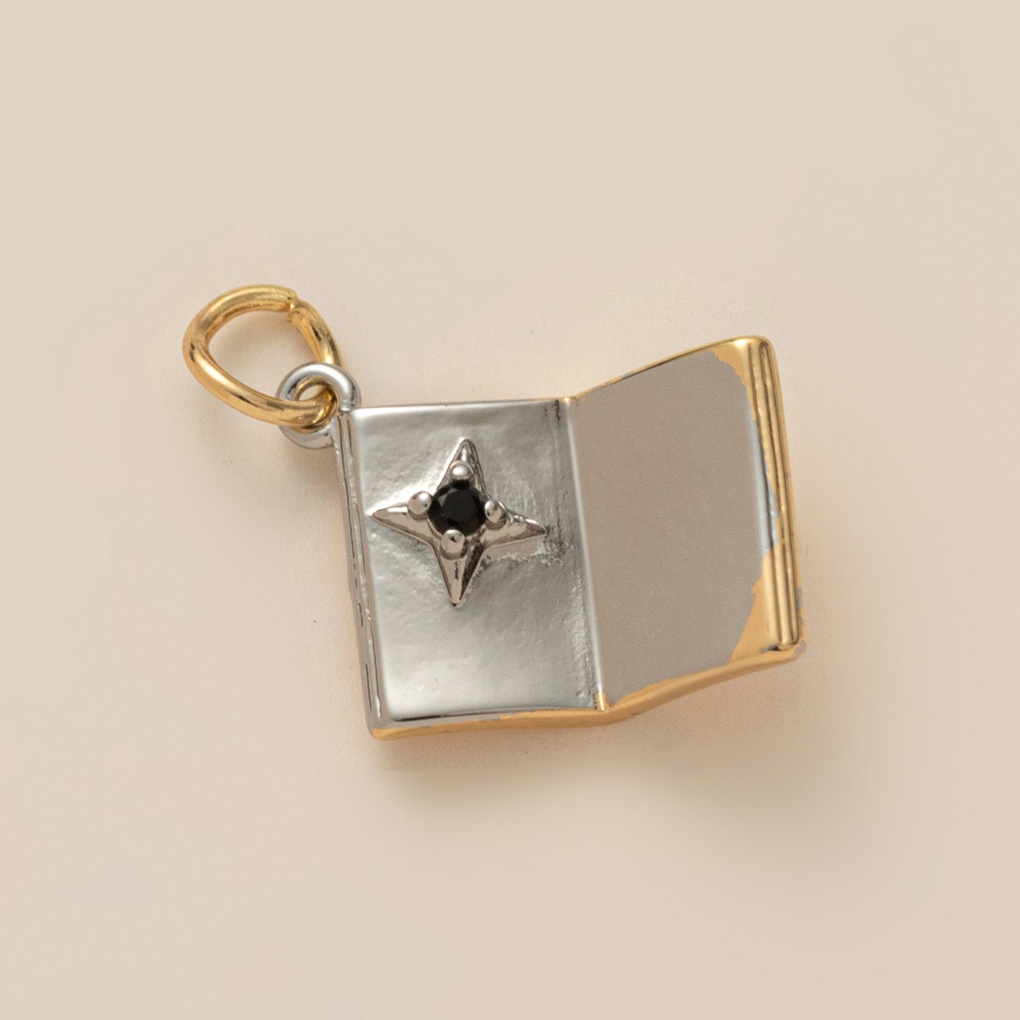 Heart Star Moon Plated Brass Necklace