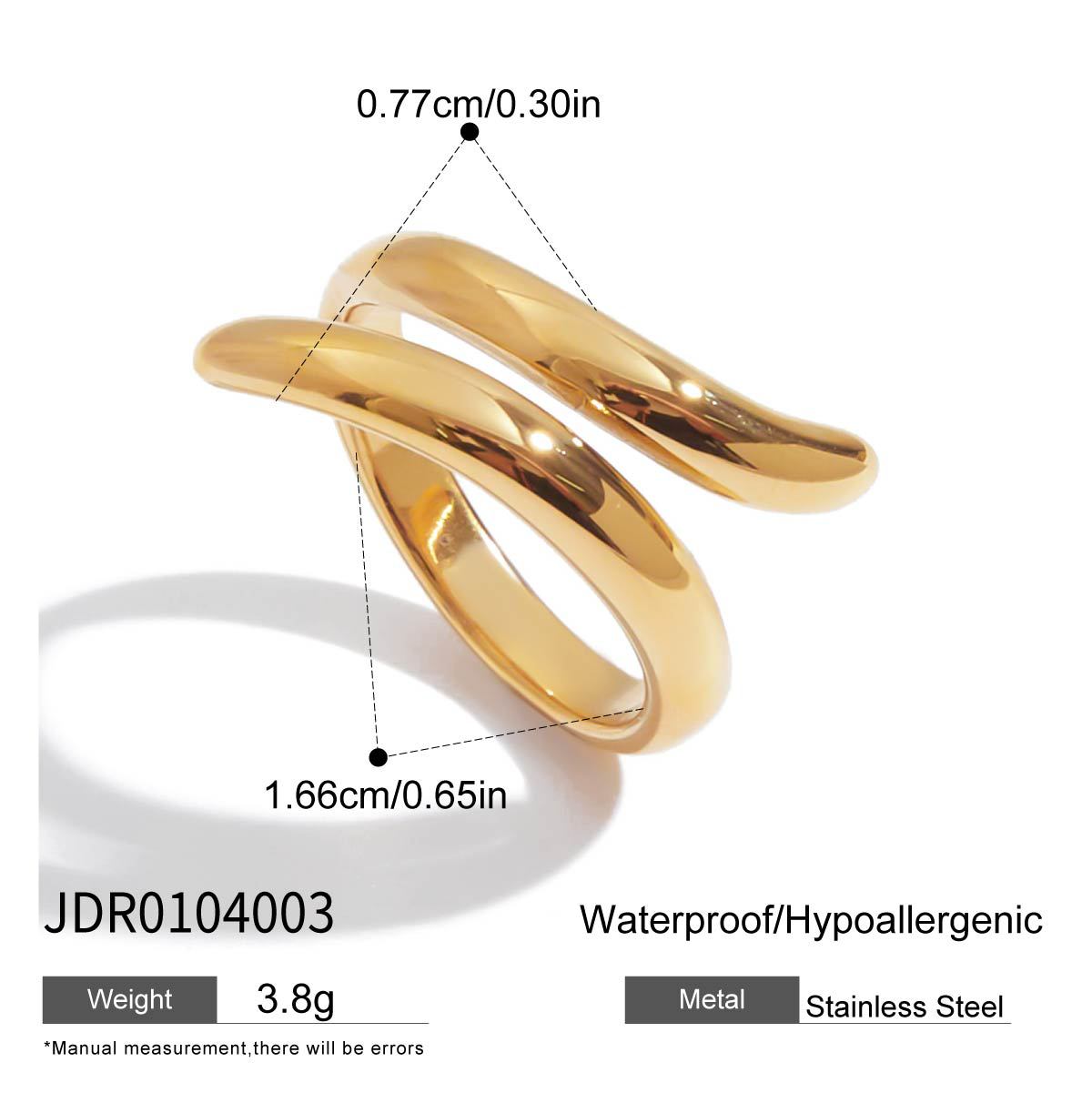 Geometric Plated Stainless Steel Bracelet for Women