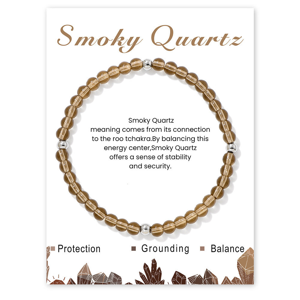 Elegant Sweet Hand-woven Geometric Stone Beaded Bracelet for Women