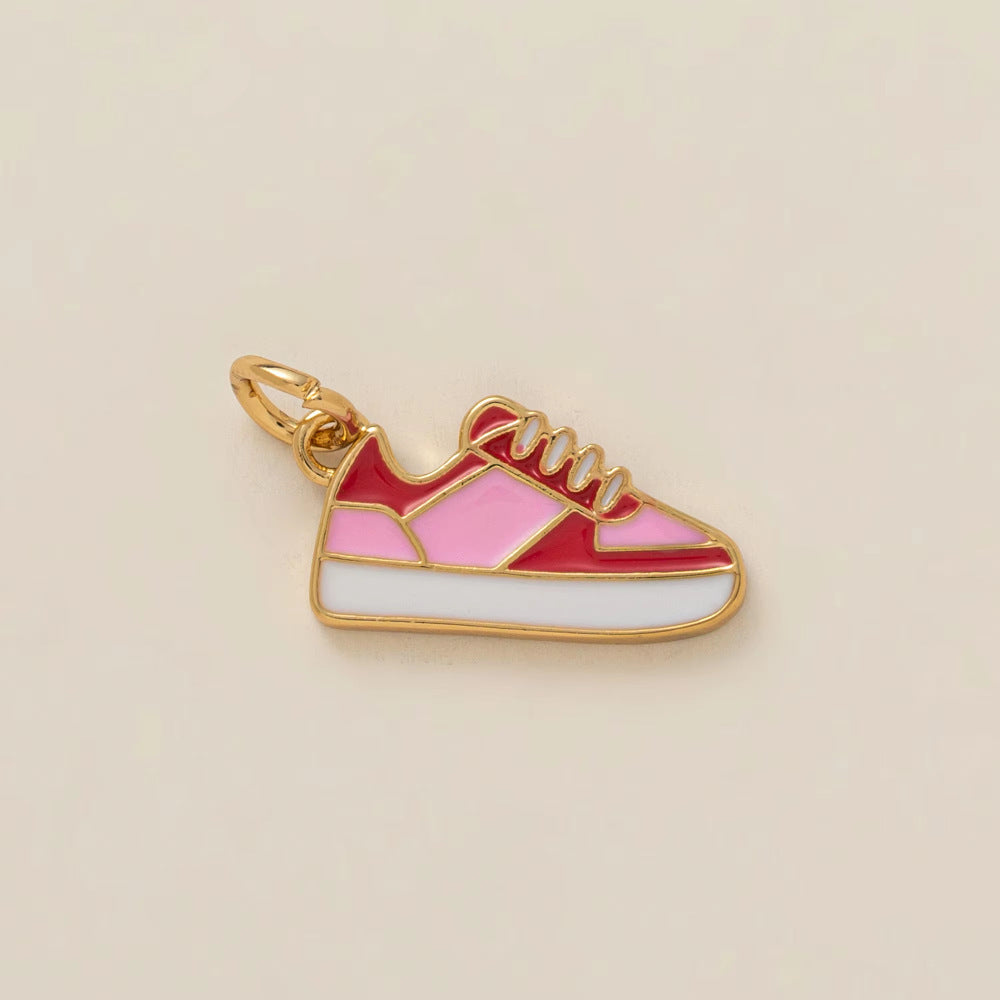 Minimalist Luxury 18K Gold Plated Brass Cubic Zirconia Letter Geometric Pendant Necklace for Unisex