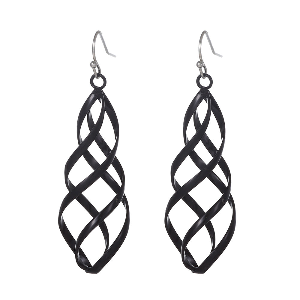 Minimalist Colorful Geometric Alloy Plated Drop Earrings for Women