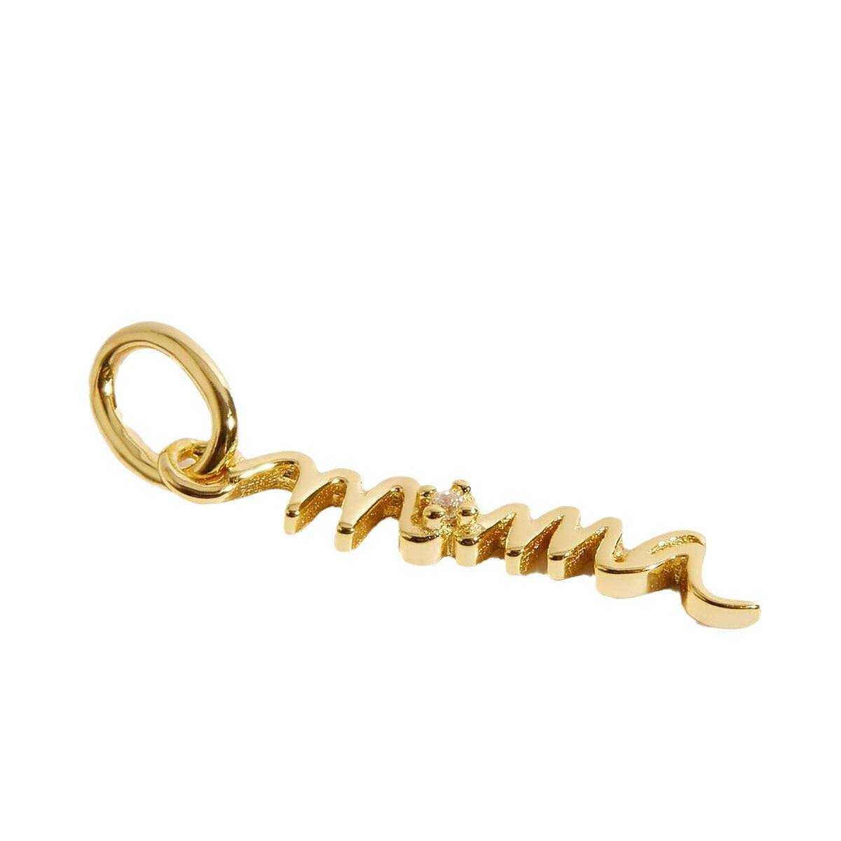 Minimalist 18K Gold Plated Stainless Steel Heart Charm Bar for Cable Chain Necklace