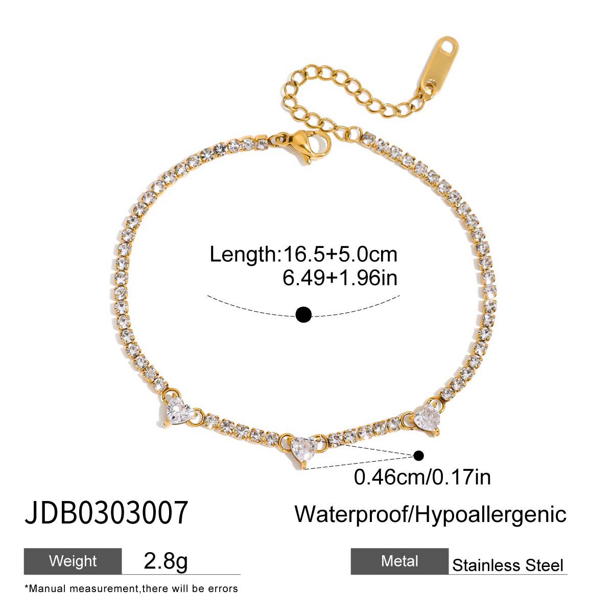 Pulsera Minimalista de Acero Inoxidable en Forma de Corazón para Mujer con Acabado Chapado Joyería de Lujo