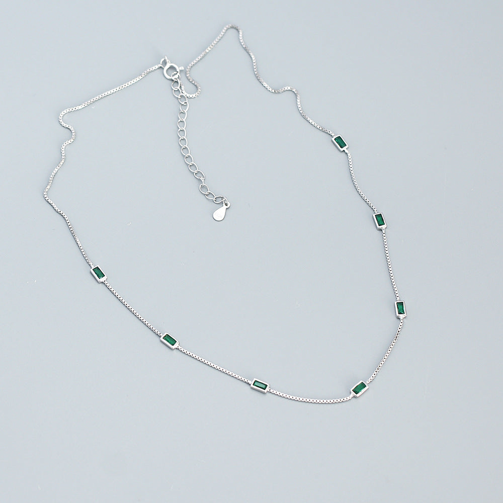 Minimalist Geometric Pendant Necklace for Women in 925 Sterling Silver with O-Chain