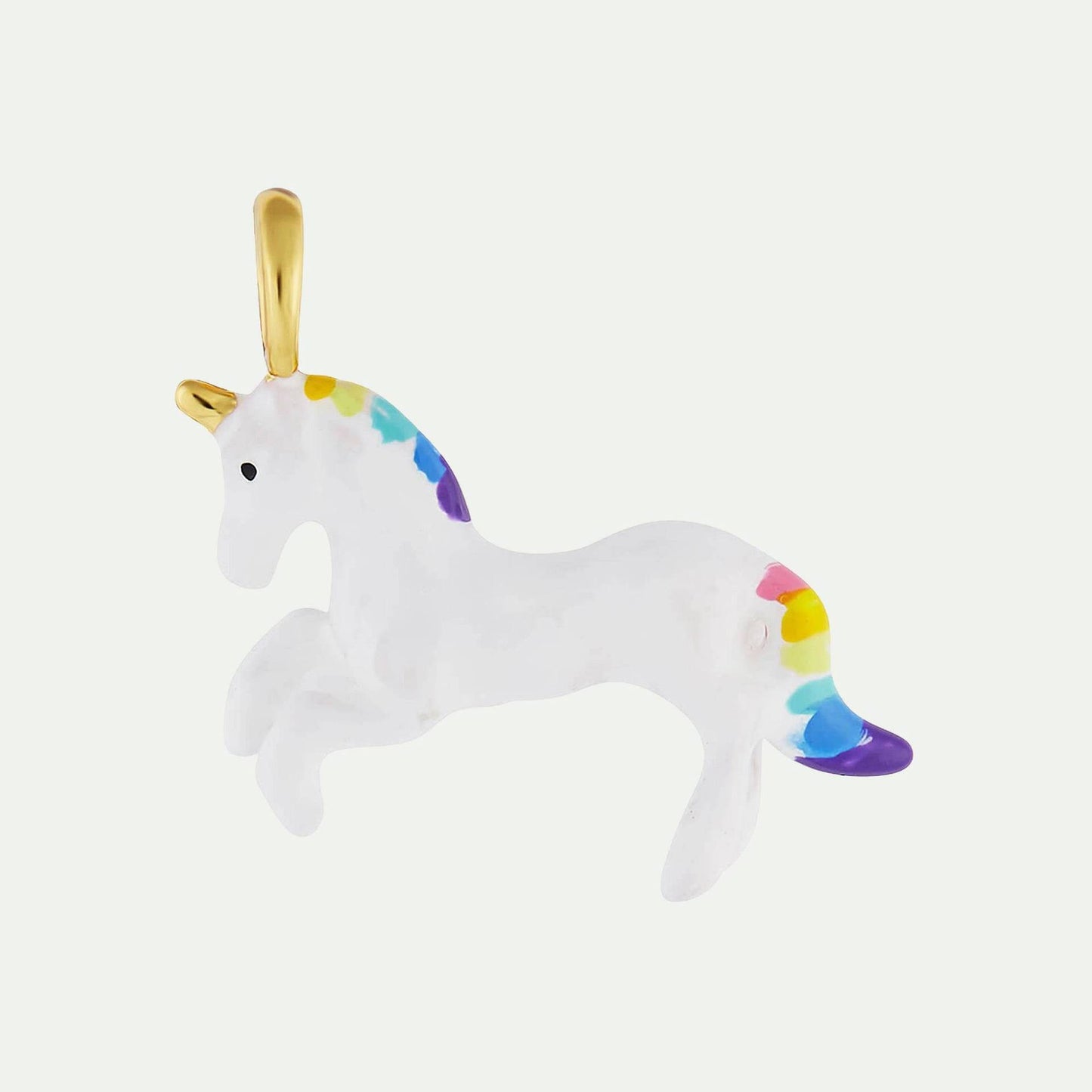 18K Gold Plated Brass Animal Charm Bar Necklace for Unisex