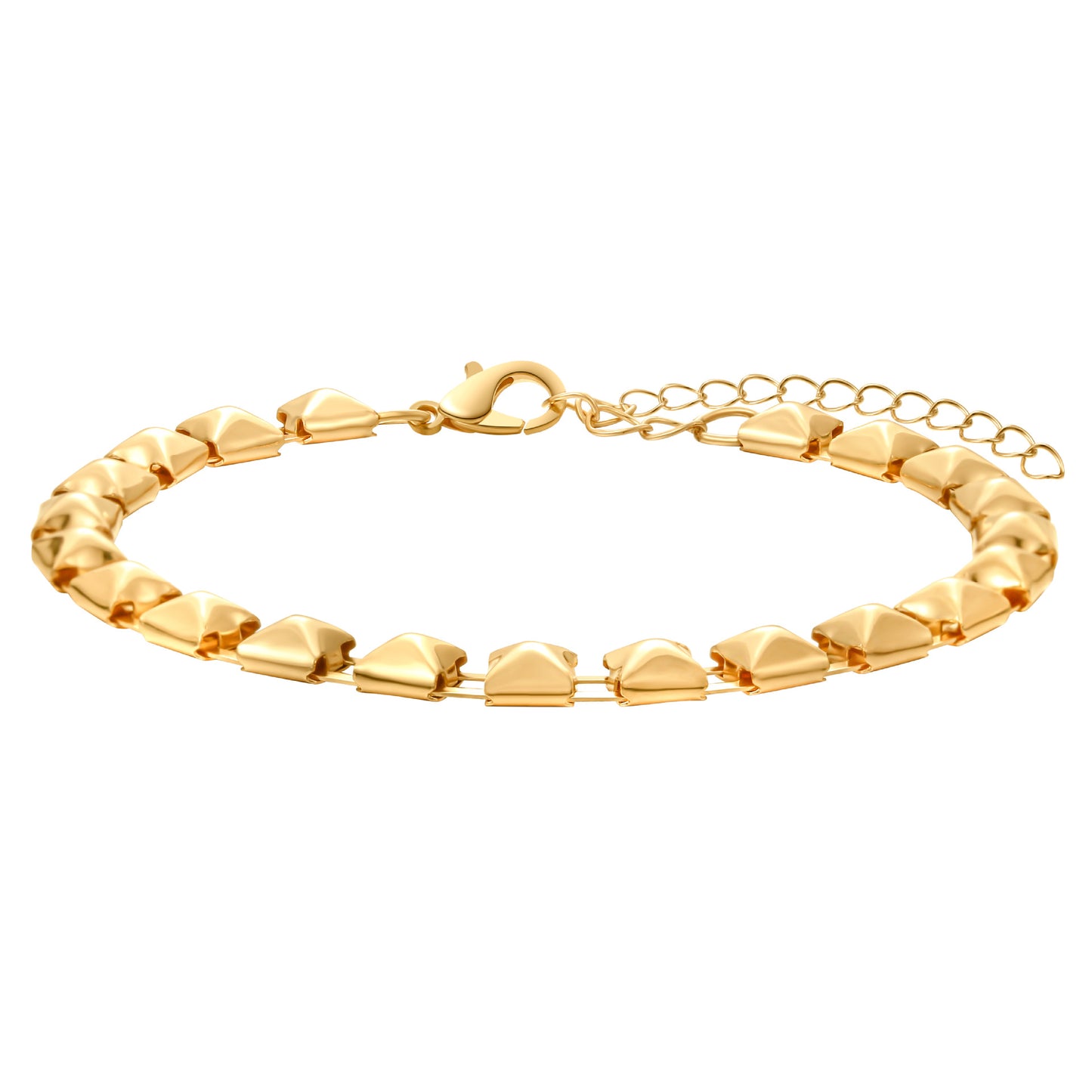 Minimalist Elegant Geometric Alloy Plated Bracelet for Women