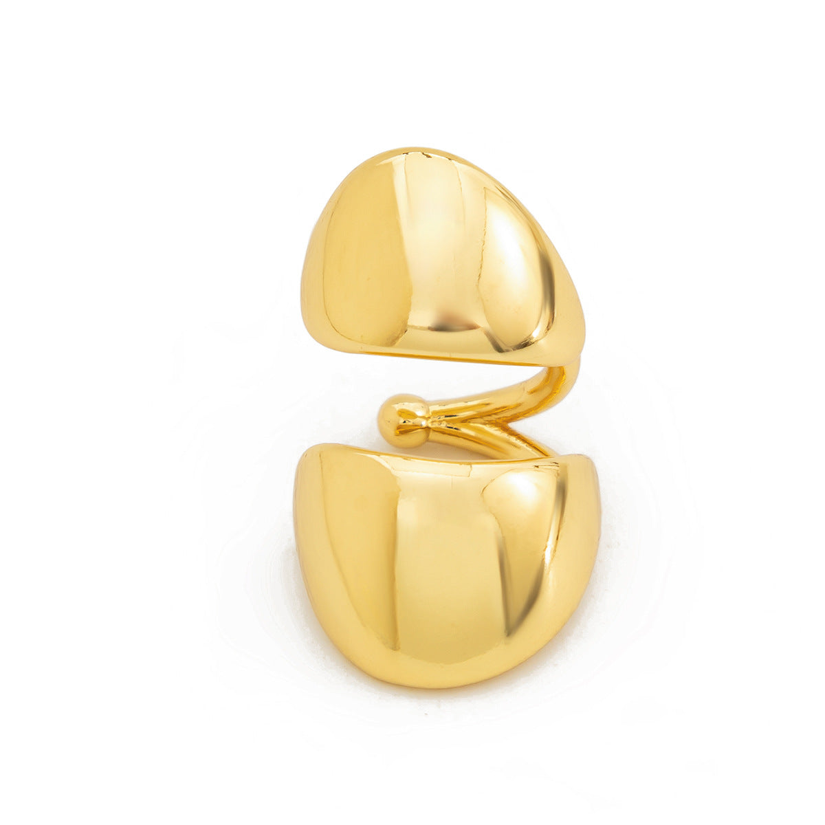 Retro Punk Geometric Drop Earrings in Alloy with Electroplated Finish for Women