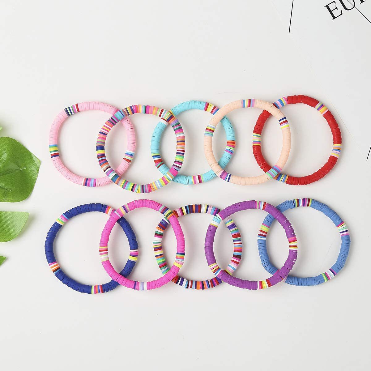 Bohemian Geometric Resin Bracelet Unisex Colorful Rainbow Hand Jewelry