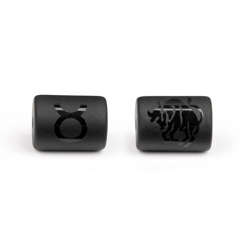 Matte Square Glass Zodiac Charm Bar