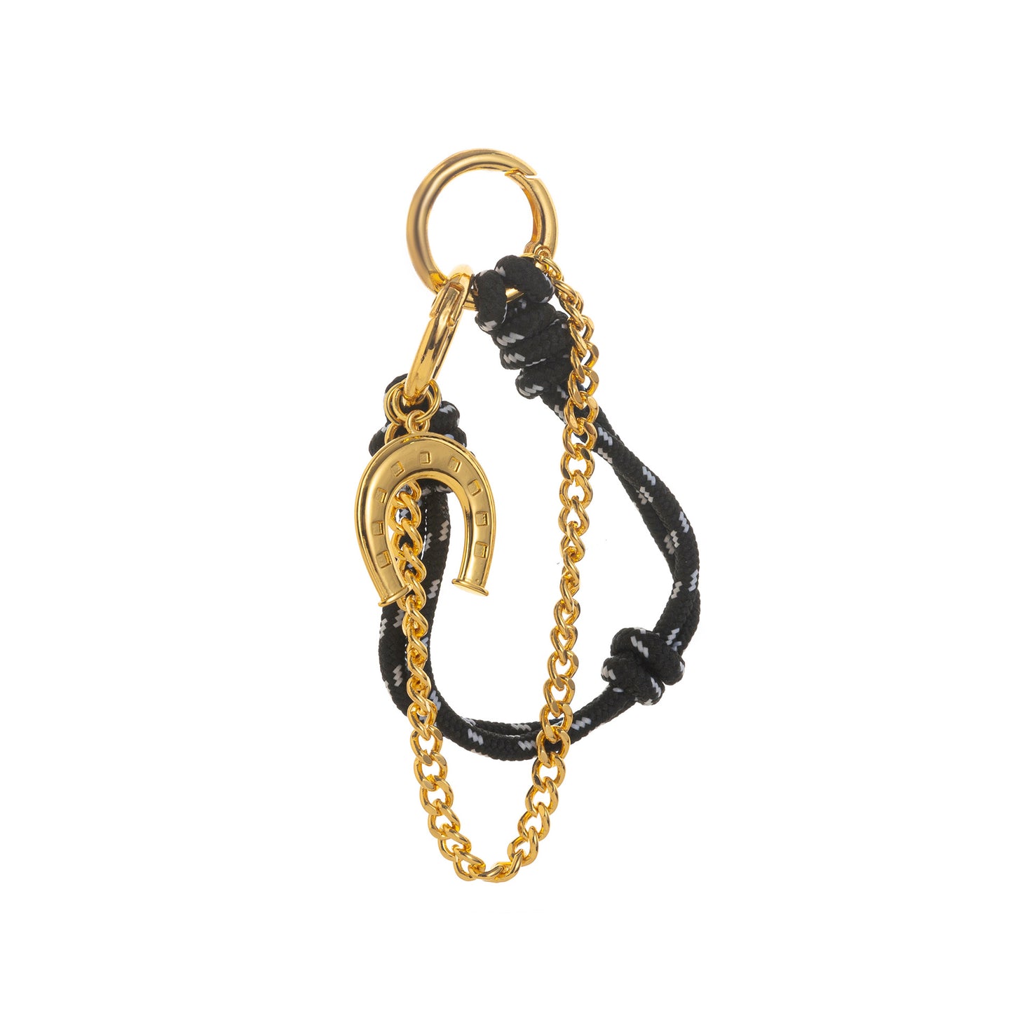 Vintage Elegant Minimalist Oval Geometric Brass Plated Bag Charm