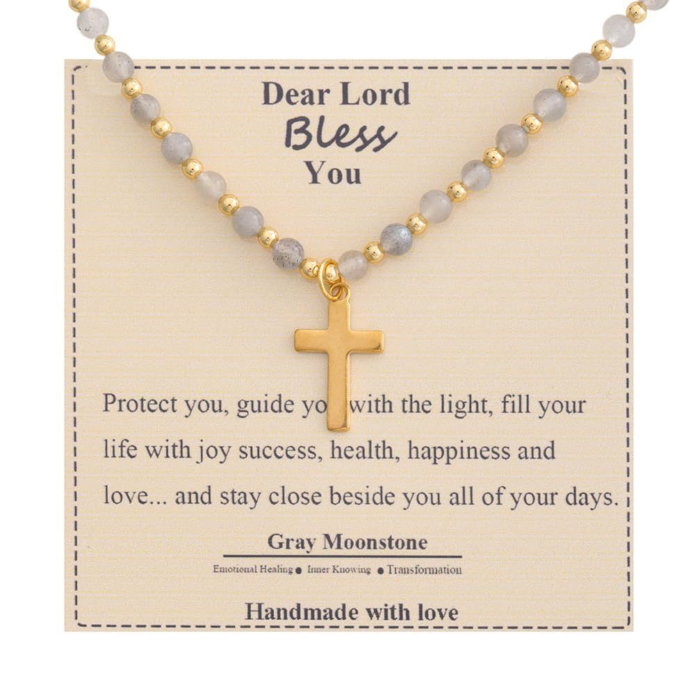 Elegant Geometric Cross Alloy Pendant Crystal Ball Chain Necklace for Women