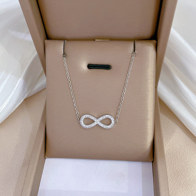 Butterfly Eye Minimalist Titanium Steel Plated Geometric Collar Necklace for Unisex