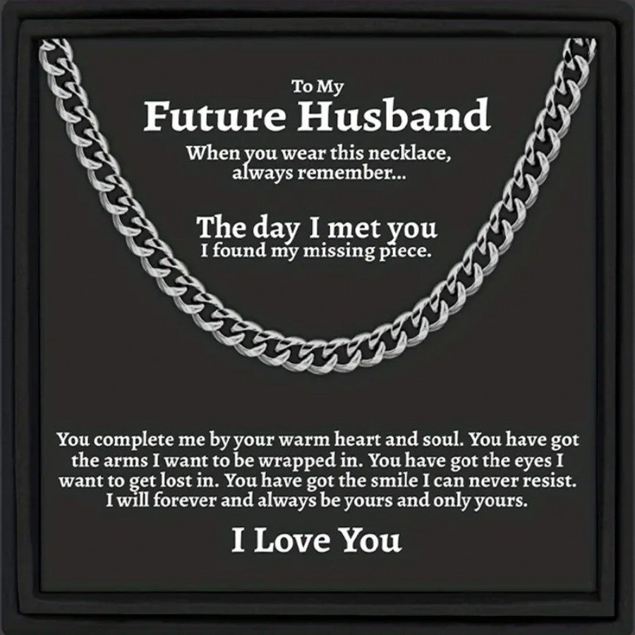 Hip-hop Streetwear U-shaped Plated Iron Cuban Link Chain Necklace for Men