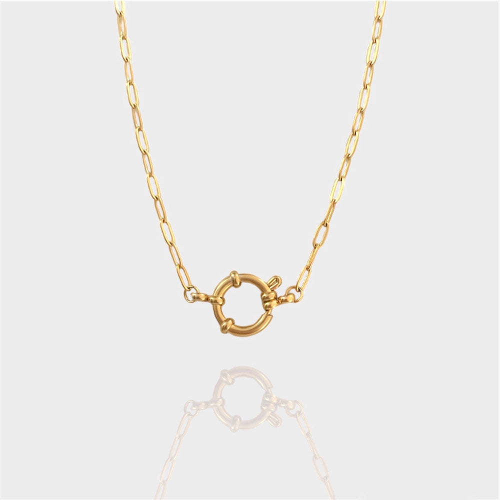 Love Heart Rhinestone Drip Oil Plated Titanium Steel Charm Bar Pendant for Women