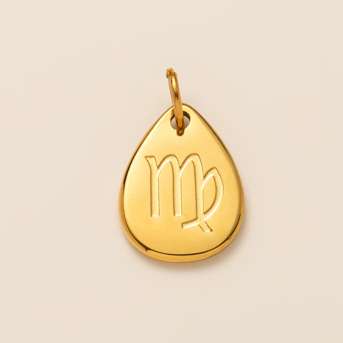 Minimalist Titanium Steel Geometric Pendant with Cubic Zirconia and Zodiac Birthstone Engraving