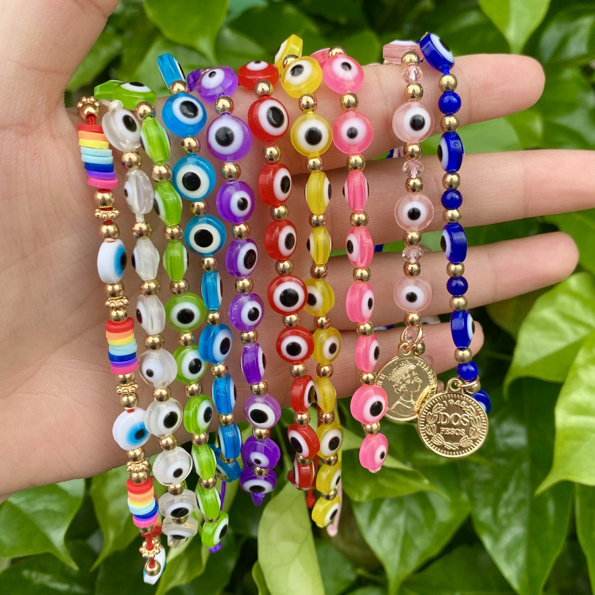 Bohemian Ethnic Resin Beaded Bracelet for Women