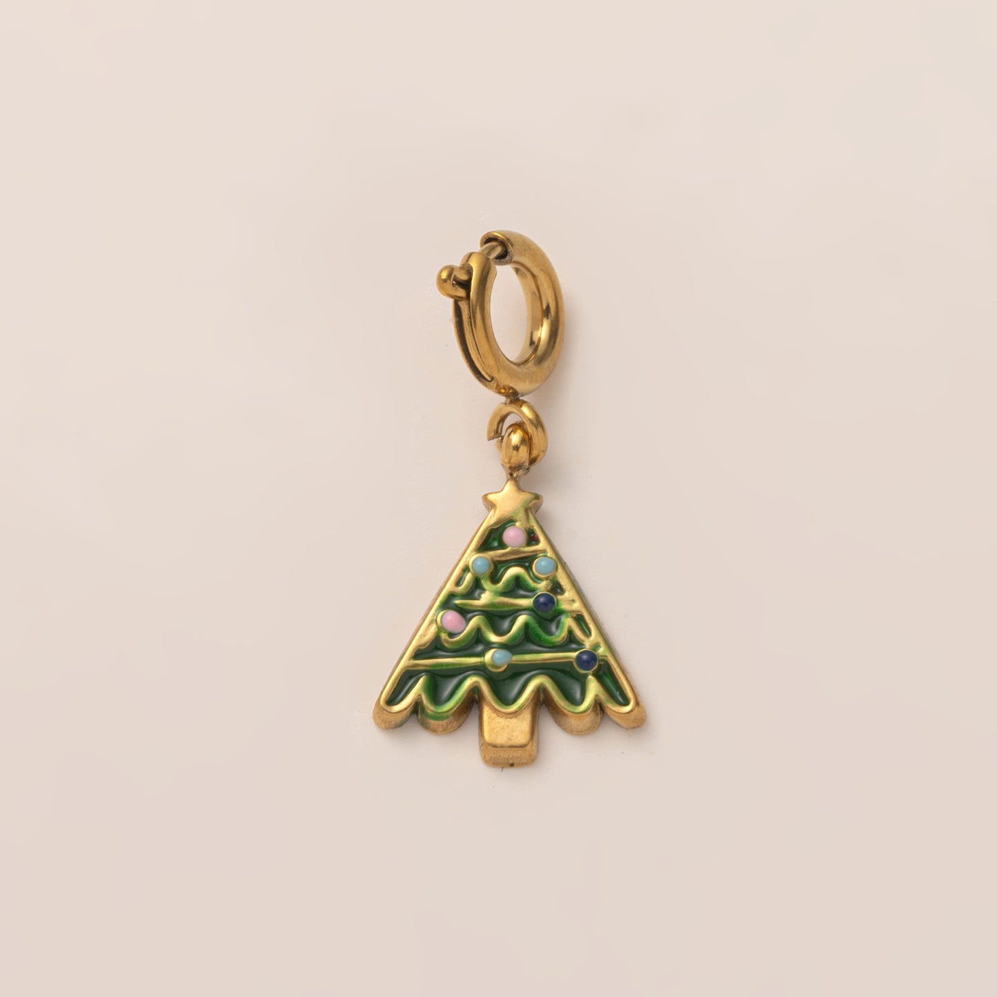 Minimalist Geometric Stainless Steel Cubic Zirconia Inlay Pendant Charm Bar 18K Gold Plated