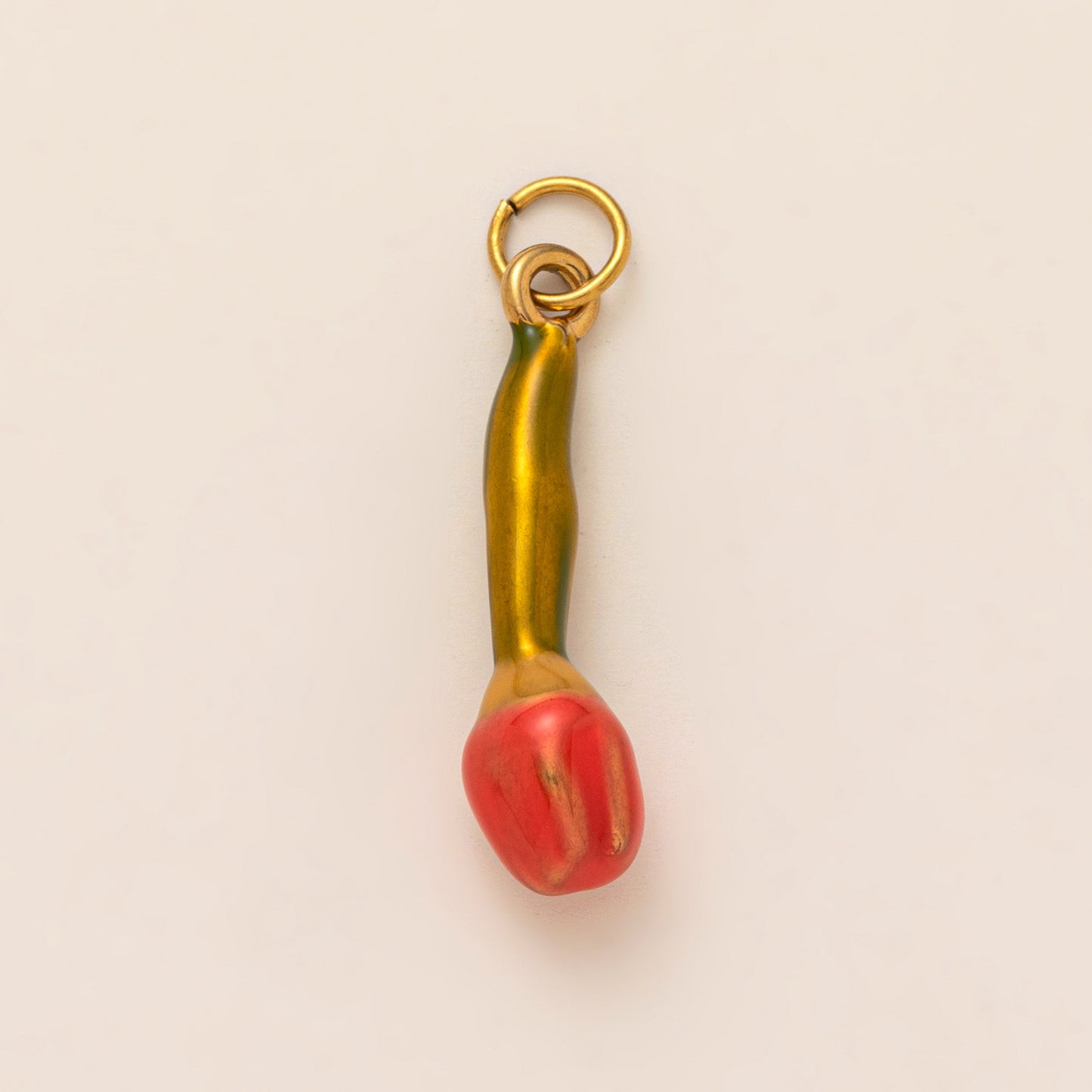 18K Gold Plated Stainless Steel Fruit Series Charm Bar for Corn Chain Necklace Unisex DIY Pendant