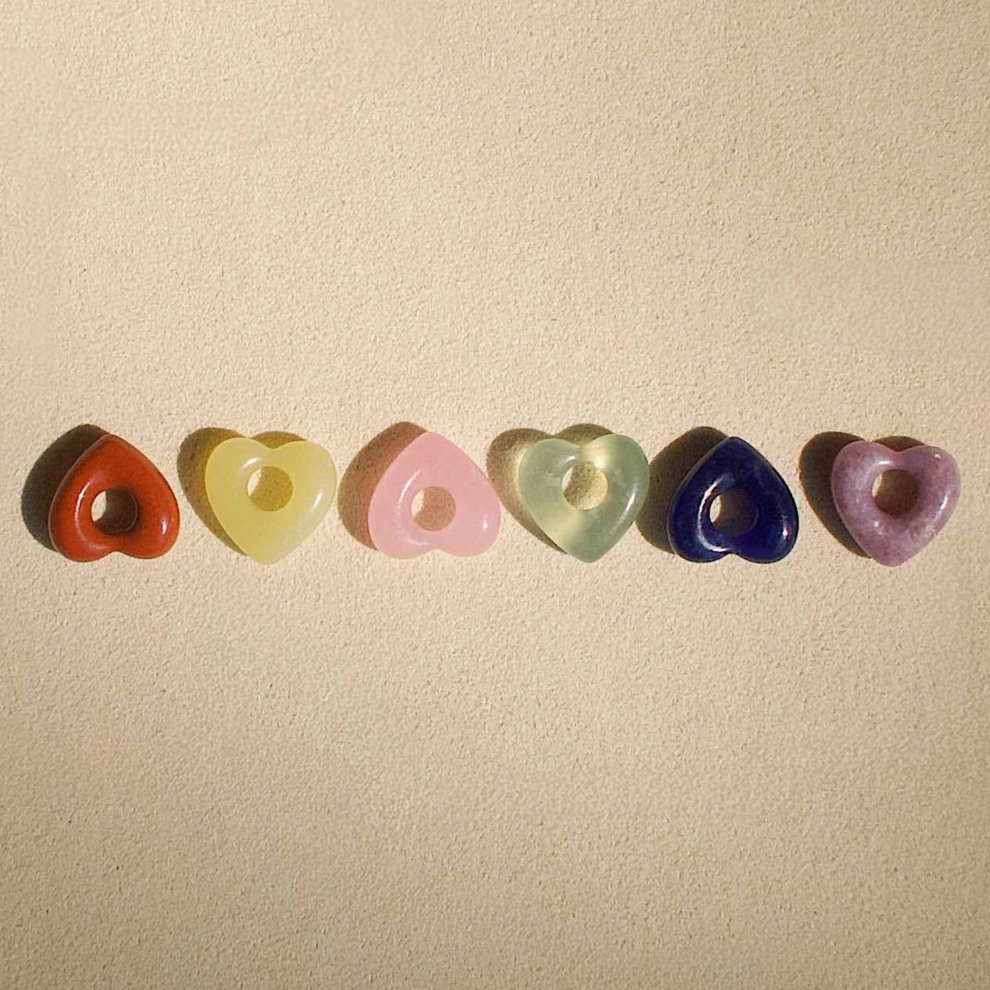 Minimalist Colorful Heart Geometric Resin Plated DIY Charm Bar Necklace