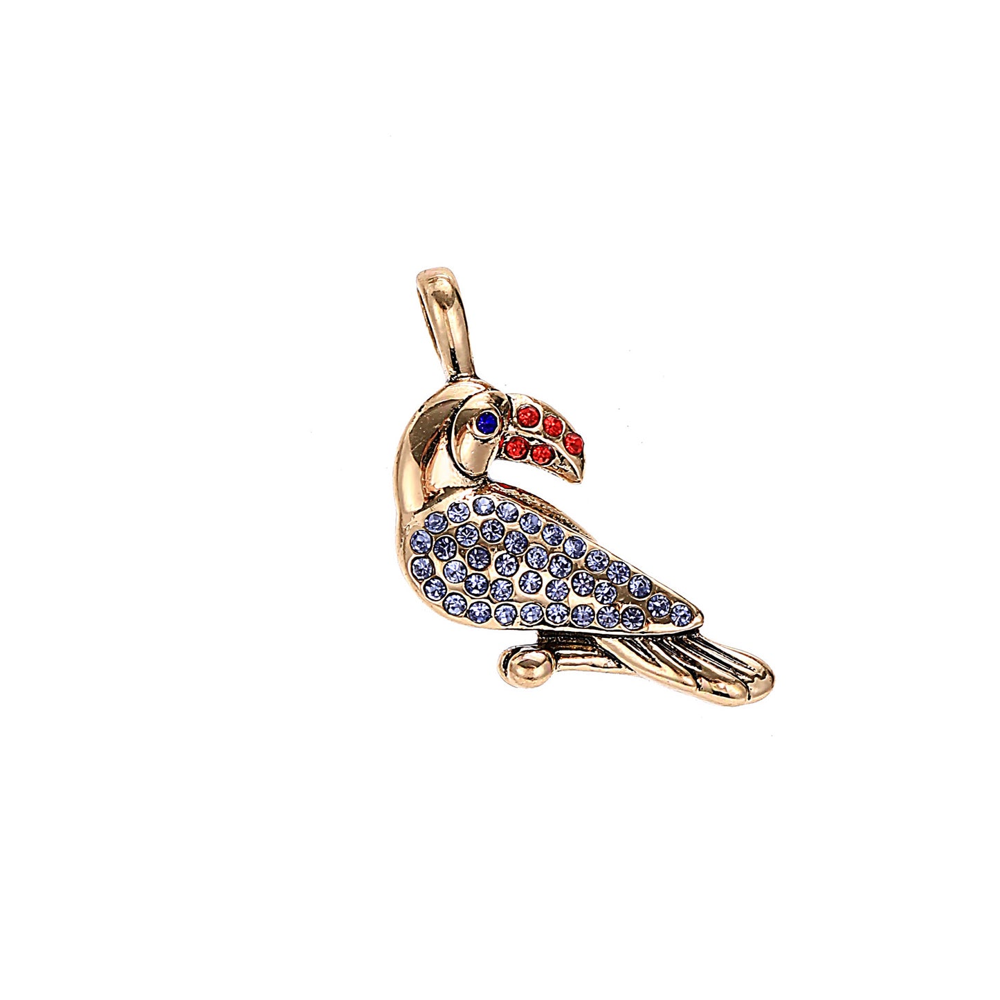 Colorful Cubic Zirconia Watermelon and Elephant Pendant Necklace 18K Gold Plated Alloy Fashion Jewelry for Women