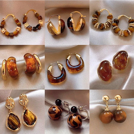 Pendientes de botón geométricos minimalistas de aleación con baño de rodio para mujer, joyería de oreja artística de inspiración vintage con postes de plata esterlina 925