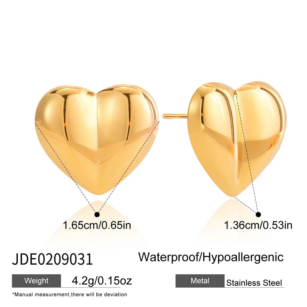 Elegant Minimalist Geometric Heart Stainless Steel Plated Cubic Zirconia Tennis Bracelet for Women