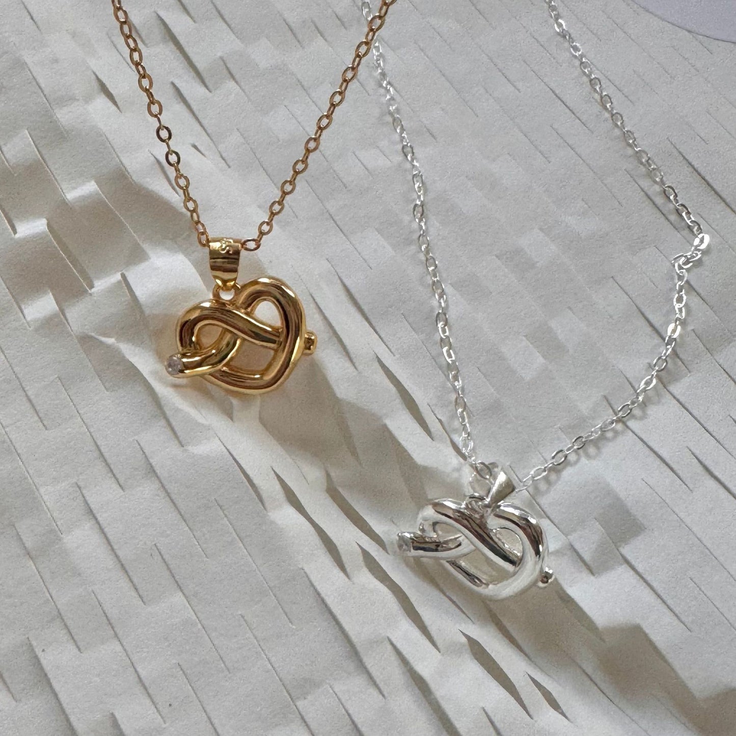 Minimalist Heart-Shaped 925 Sterling Silver Necklace with Plated Finish, Snake Chain Style for Women