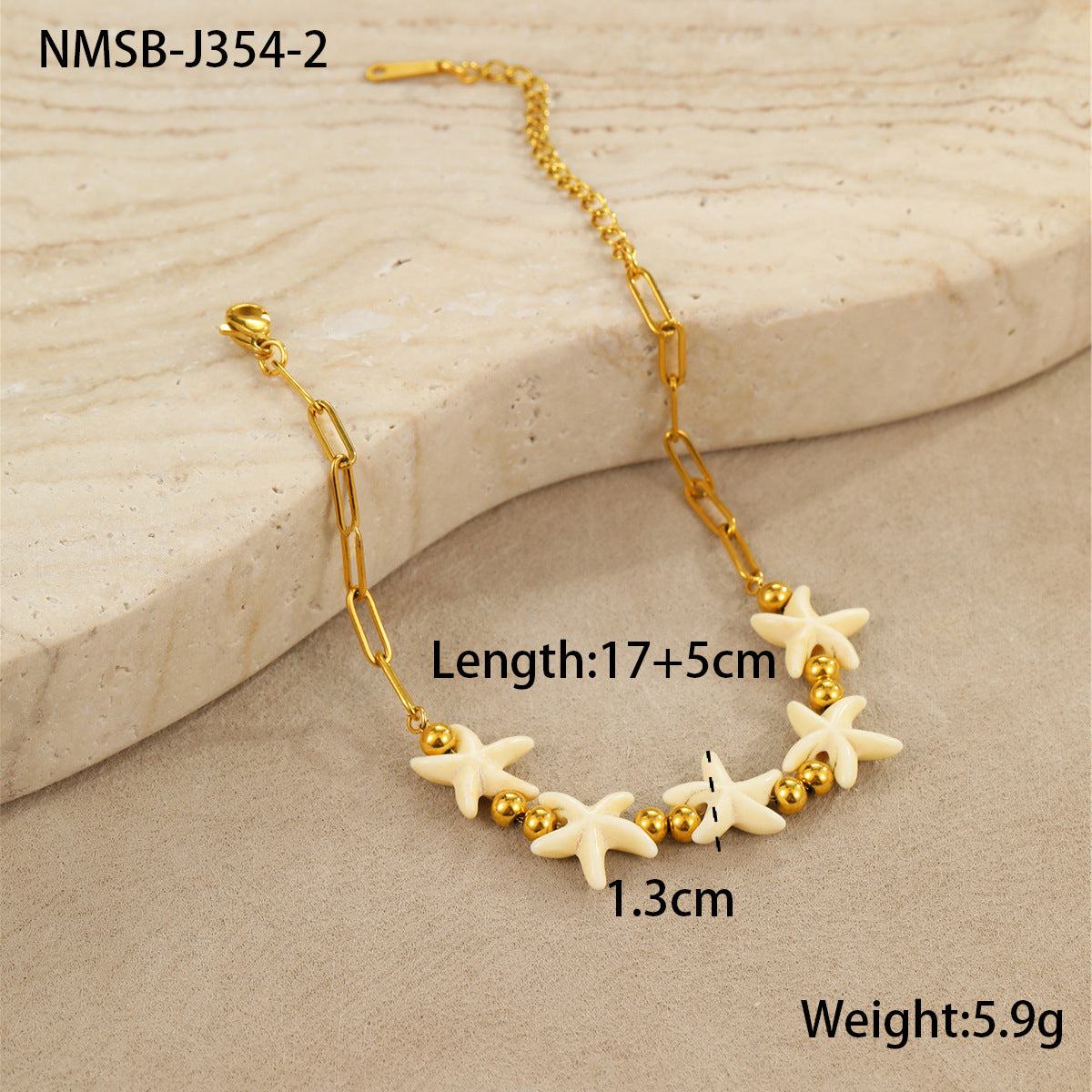 Collana con Ciondolo Geometrico a Stella in Acciaio Inossidabile, con Finitura Placcata, alla Moda, per Donne, Tema Spiaggia e Oceano, Gioiello Estivo
