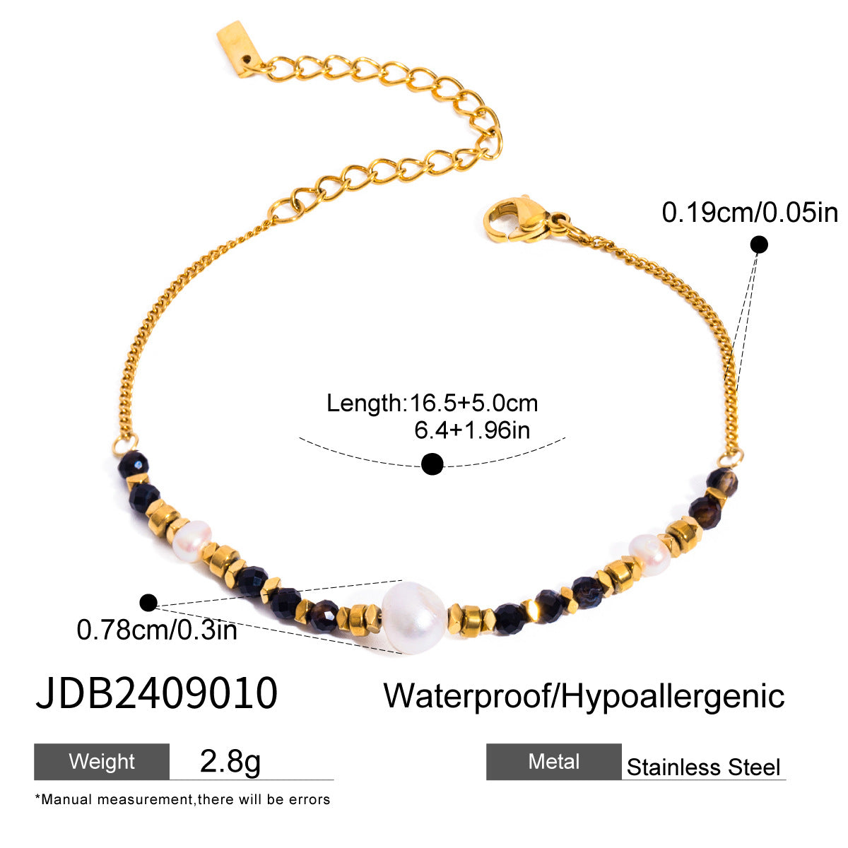 Anello geometrico di lusso placcato oro 18 carati bracciale in acciaio inossidabile da donna gioielli di moda per il pendolarismo